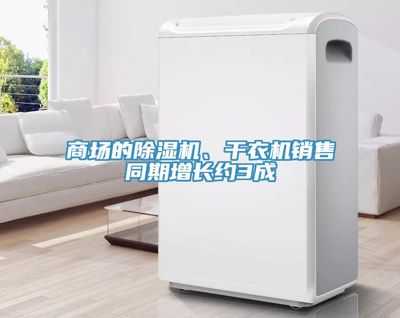 商場的除濕機(jī)、干衣機(jī)銷售同期增長約3成