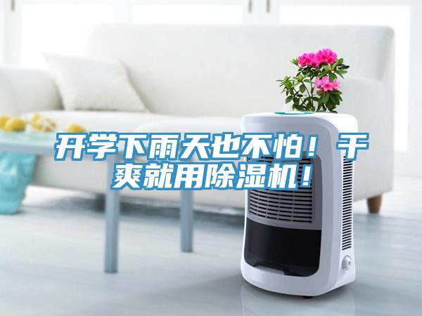 開學(xué)下雨天也不怕！干爽就用除濕機！