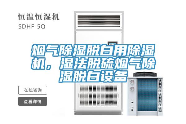 煙氣除濕脫白用除濕機(jī)，濕法脫硫煙氣除濕脫白設(shè)備