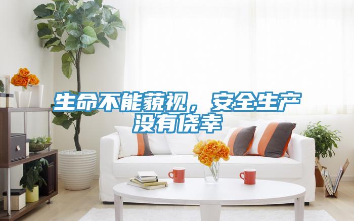 生命不能藐視，安全生產(chǎn)沒(méi)有僥幸
