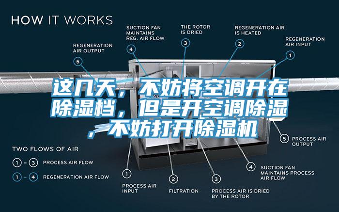 這幾天，不妨將空調(diào)開(kāi)在除濕檔，但是開(kāi)空調(diào)除濕，不妨打開(kāi)除濕機(jī)