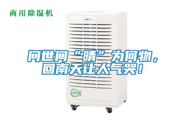 問世間“晴”為何物，回南天讓人氣哭！