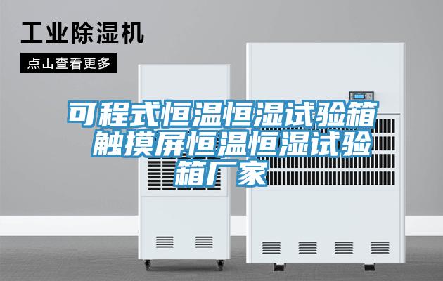 可程式恒溫恒濕試驗(yàn)箱 觸摸屏恒溫恒濕試驗(yàn)箱廠家