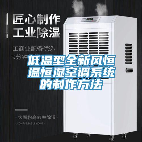 低溫型全新風(fēng)恒溫恒濕空調(diào)系統(tǒng)的制作方法