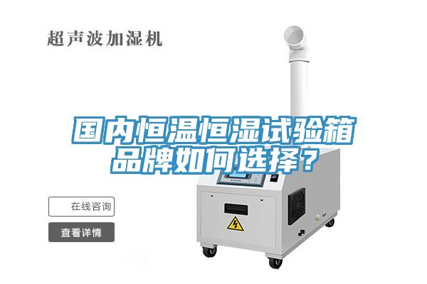 國內(nèi)恒溫恒濕試驗(yàn)箱品牌如何選擇？