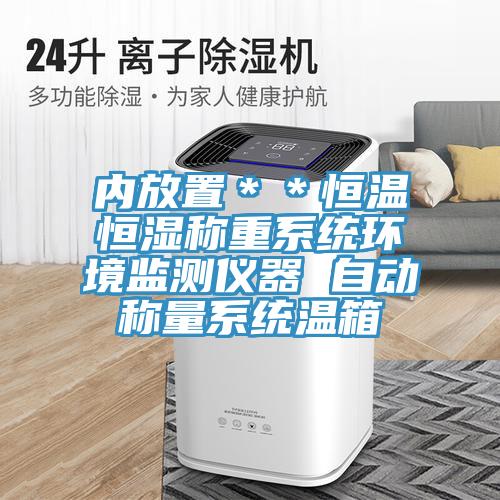 內放置＊＊恒溫恒濕稱重系統(tǒng)環(huán)境監(jiān)測儀器 自動稱量系統(tǒng)溫箱