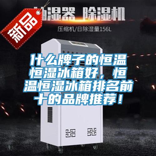 什么牌子的恒溫恒濕冰箱好，恒溫恒濕冰箱排名前十的品牌推薦！