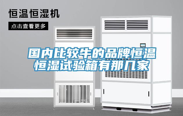 國內(nèi)比較牛的品牌恒溫恒濕試驗(yàn)箱有那幾家