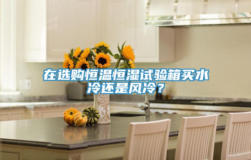在選購恒溫恒濕試驗(yàn)箱買水冷還是風(fēng)冷？