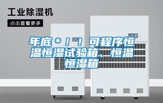 年底＊??！可程序恒溫恒濕試驗(yàn)箱、恒溫恒濕箱