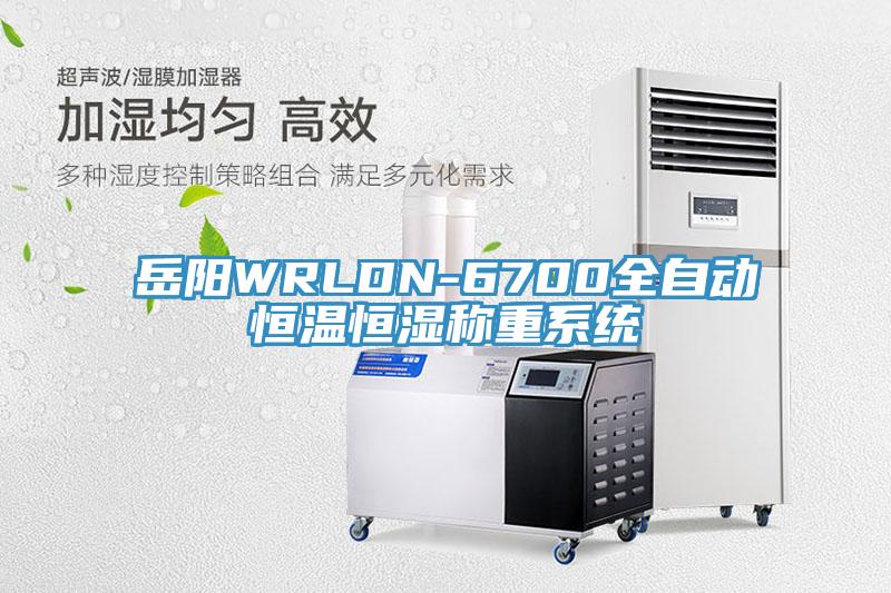 岳陽(yáng)WRLDN-6700全自動(dòng)恒溫恒濕稱(chēng)重系統(tǒng)
