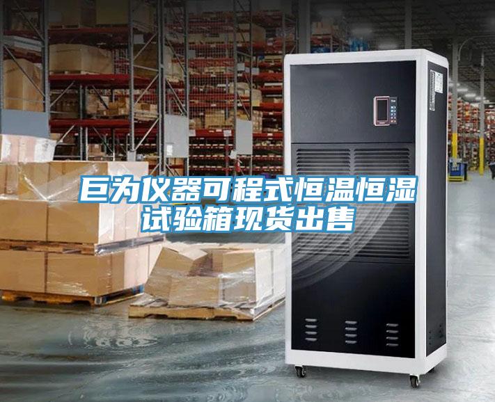 巨為儀器可程式恒溫恒濕試驗箱現(xiàn)貨出售