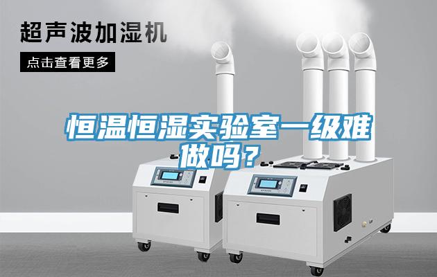 恒溫恒濕實(shí)驗(yàn)室一級(jí)難做嗎？