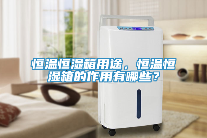 恒溫恒濕箱用途，恒溫恒濕箱的作用有哪些？
