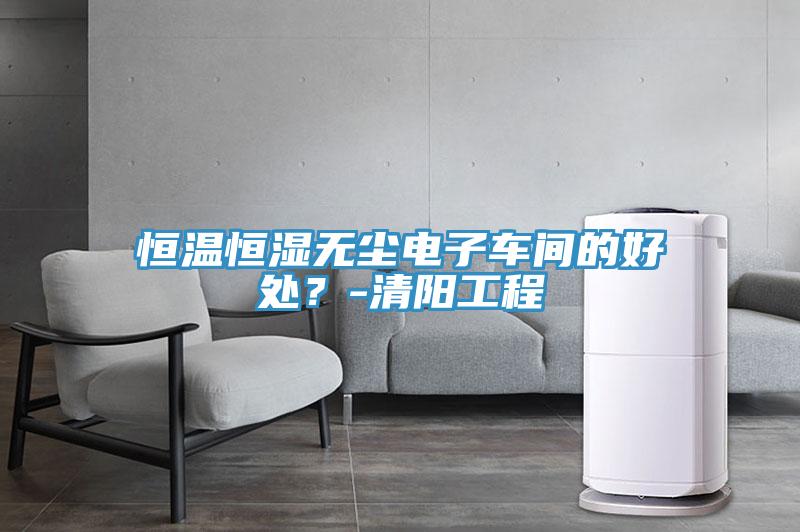 恒溫恒濕無塵電子車間的好處？-清陽工程
