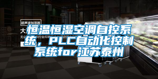 恒溫恒濕空調自控系統(tǒng)，PLC自動化控制系統(tǒng)for江蘇泰州