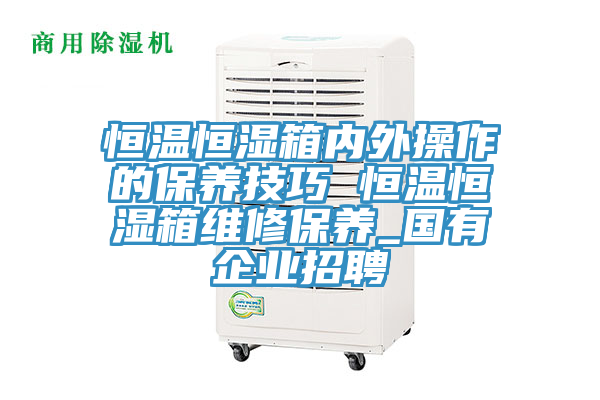 恒溫恒濕箱內(nèi)外操作的保養(yǎng)技巧 恒溫恒濕箱維修保養(yǎng)_國有企業(yè)招聘