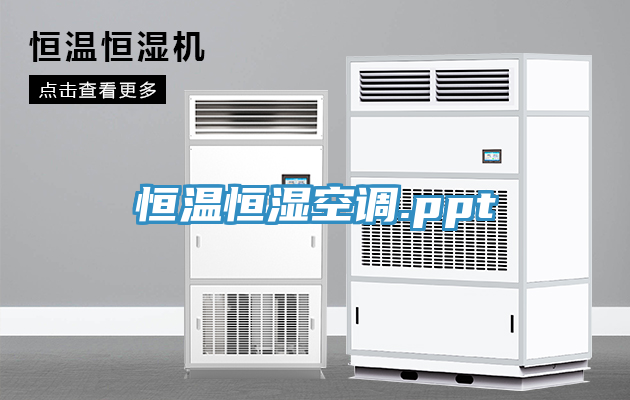 恒溫恒濕空調(diào).ppt