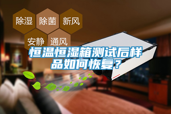恒溫恒濕箱測試后樣品如何恢復(fù)？