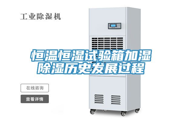 恒溫恒濕試驗(yàn)箱加濕除濕歷史發(fā)展過程