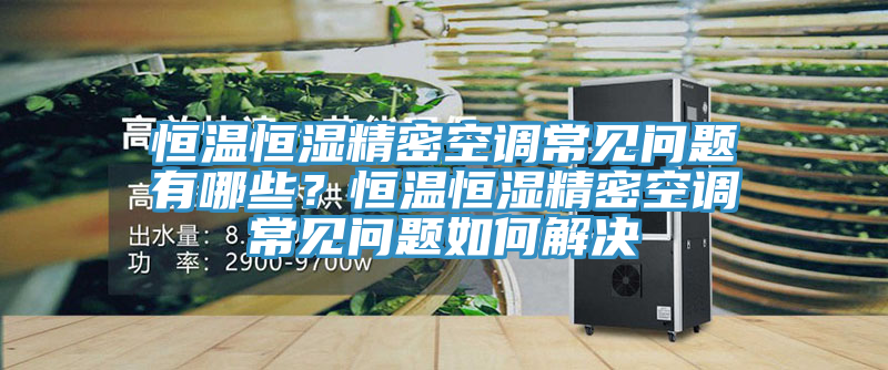 恒溫恒濕精密空調(diào)常見(jiàn)問(wèn)題有哪些？恒溫恒濕精密空調(diào)常見(jiàn)問(wèn)題如何解決