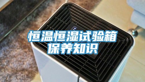 恒溫恒濕試驗箱保養(yǎng)知識