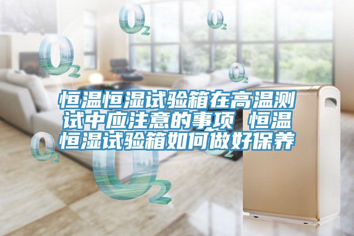 恒溫恒濕試驗箱在高溫測試中應(yīng)注意的事項 恒溫恒濕試驗箱如何做好保養(yǎng)