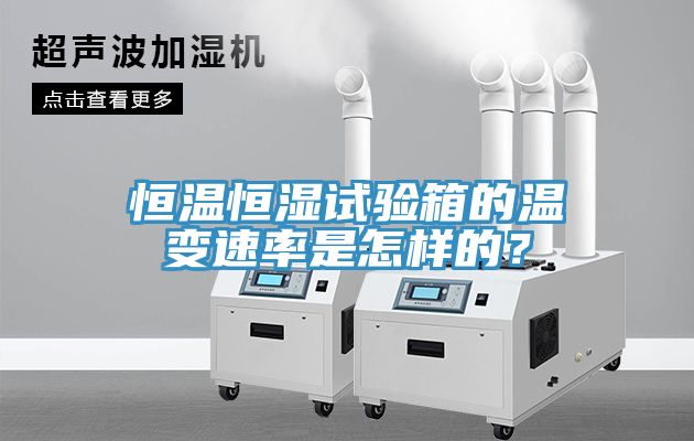 恒溫恒濕試驗(yàn)箱的溫變速率是怎樣的？