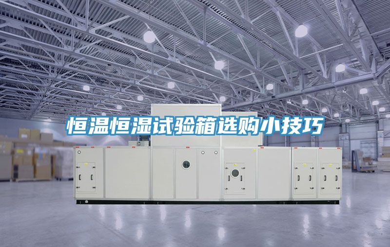 恒溫恒濕試驗(yàn)箱選購小技巧