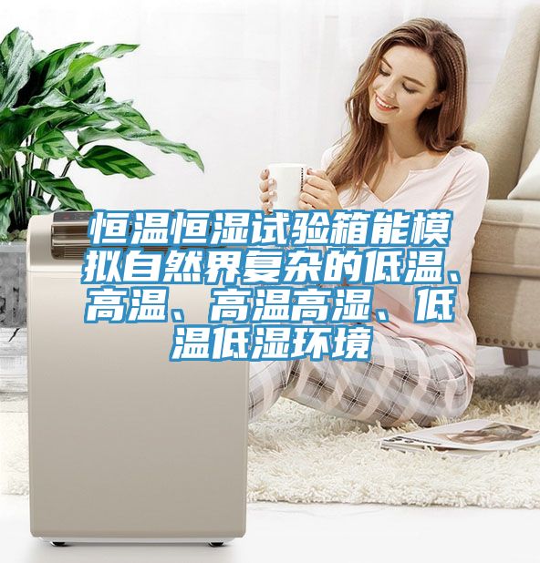 恒溫恒濕試驗箱能模擬自然界復(fù)雜的低溫、高溫、高溫高濕、低溫低濕環(huán)境