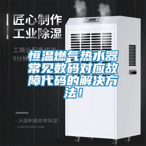 恒溫燃氣熱水器常見數(shù)碼對應(yīng)故障代碼的解決方法！