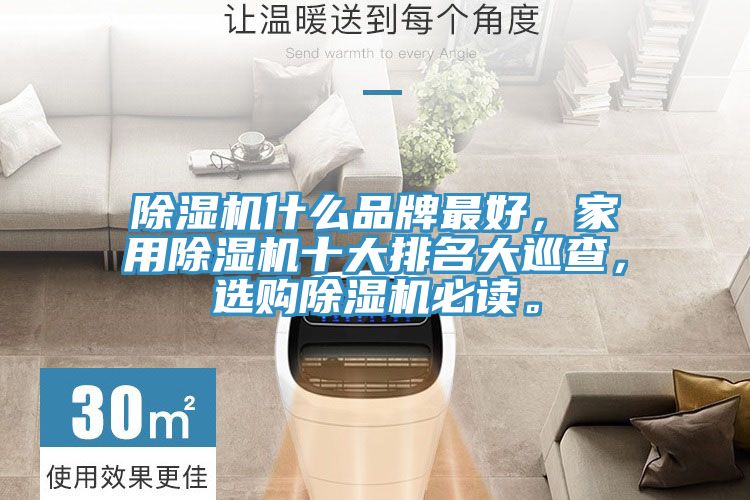 除濕機(jī)什么品牌最好，家用除濕機(jī)十大排名大巡查，選購(gòu)除濕機(jī)必讀。
