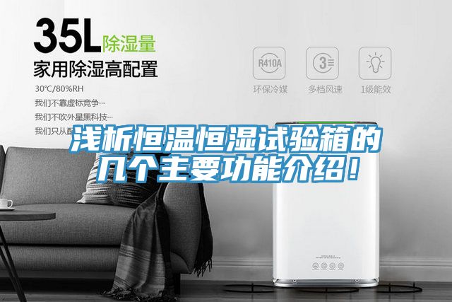淺析恒溫恒濕試驗(yàn)箱的幾個(gè)主要功能介紹！