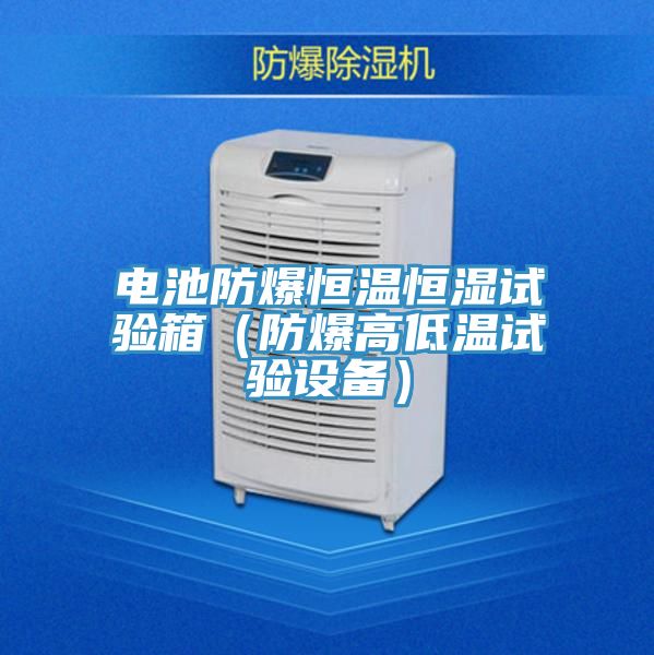 電池防爆恒溫恒濕試驗(yàn)箱（防爆高低溫試驗(yàn)設(shè)備）