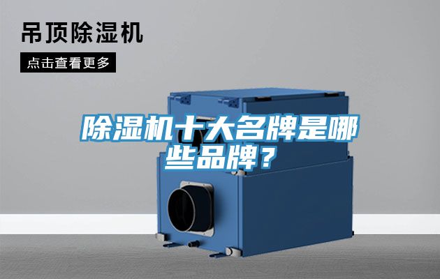 除濕機十大名牌是哪些品牌？