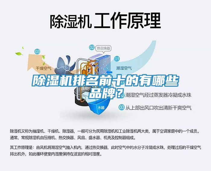 除濕機排名前十的有哪些品牌？