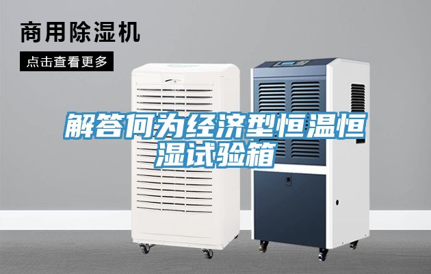 解答何為經(jīng)濟型恒溫恒濕試驗箱
