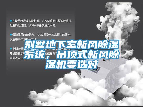 別墅地下室新風除濕系統(tǒng)，吊頂式新風除濕機要選對