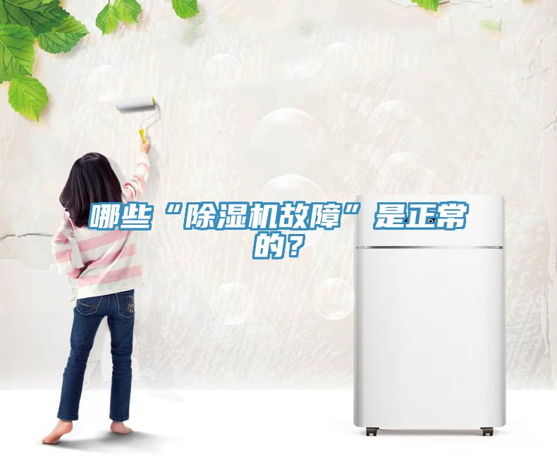哪些“除濕機故障”是正常的？